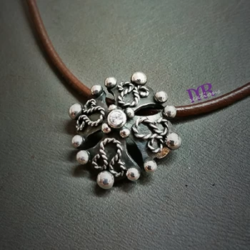 Handmade silver Byzantine cross