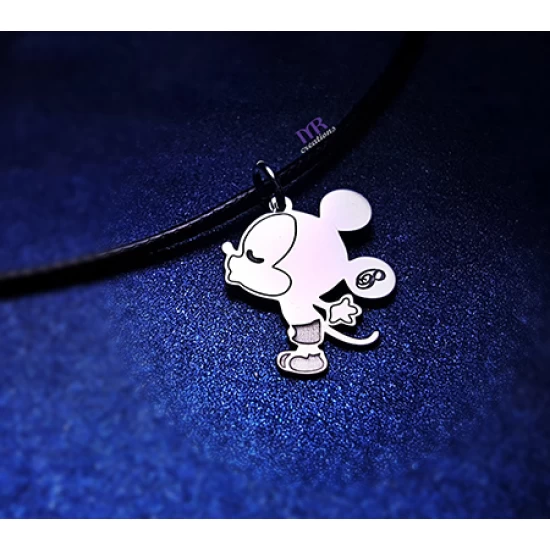 Minnie and Mickey lovers silver jewelry