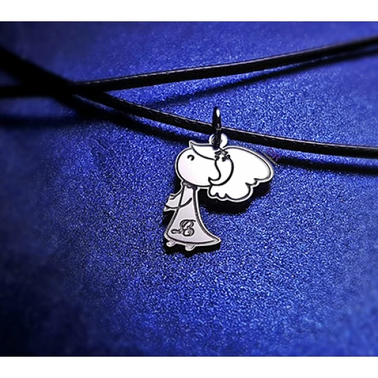 Silver jewelry for couples boy girl mini