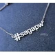 Silver Hashtag Necklace
