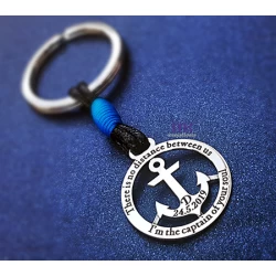 Ασημένιο μπρελόκ άγκυρα με το δικό σου χάραγμα