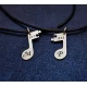 Locket set for couples note that breaks in two with your own engraving.
