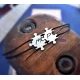 Silver bracelet with 2 puzzle pieces (1pc)