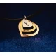 Silver pendant with three hearts and engraving of your choice.
