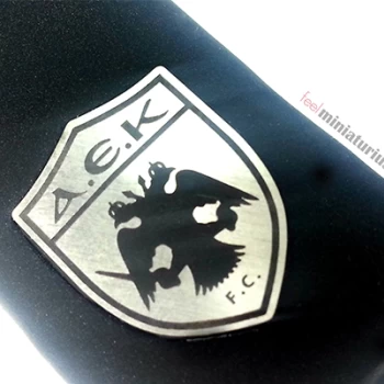 Χειροποίητη Θήκη Αναπτήρα με το Σήμα της ΑΕΚ – Ασήμι 925 & Πολυμερικός Πηλός