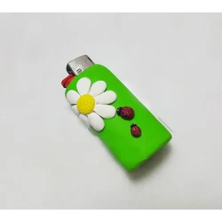 Handmade Lighter Case with Daisy & Ladybugs – Personalized