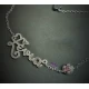 Handmade silver necklace with a name of your choice in font Γ04A