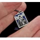 Silver icon pendant with the Saint of your choice and enamel