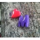 Handmade necklace with monogram and heart