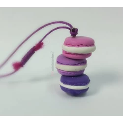 Χειροποίητο κολιέ με πολύχρωμα macarons