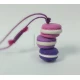 Χειροποίητο κολιέ με πολύχρωμα macarons