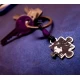 Handmade silver puzzle keyrings with your photo (2pcs)