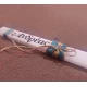 Handmade placket Easter candle with name - text of your choice C08