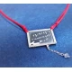 Silver handmade pendant school board with engraving of your choice