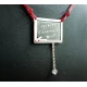 Silver handmade pendant school board with engraving of your choice