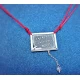 Silver handmade pendant school board with engraving of your choice