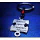 Ασημένιο μπρελόκ κομμάτι puzzle με χάραγμα της επιλογής σου