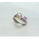 Handmade ring with silver gold and pearl