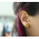 Handmade cookie earrings.