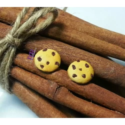 Χειροποίητα σκουλαρίκια μπισκοτάκια cookies.