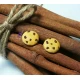 Handmade cookie earrings.