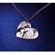 Silver heart with your photo engraved on it