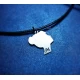 Handmade silver jewelry for couples with two faces (2pcs)