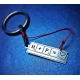Original silver Scrabble keychain with your initials