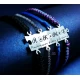Set of four bracelets with a puzzle piece and your own engraving
