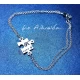 Set of four bracelets with a puzzle piece and your own engraving