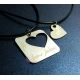 Handmade silver jewelry for couples My heart is missing you