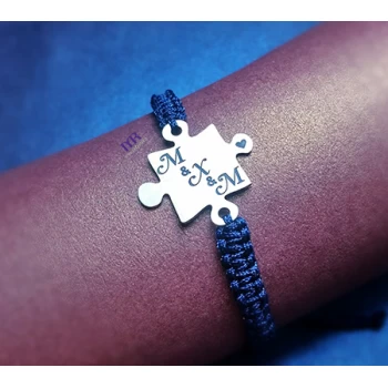 Βραχιόλι με μονό κομμάτι παζλ (puzzle)