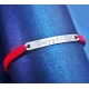 Silver bracelet with a message of your choice