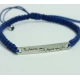 Silver bracelet with a message of your choice