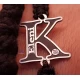 Silver bracelet with initial and engraving of your choice