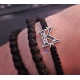 Silver bracelet with initial and engraving of your choice