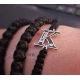 Silver bracelet with initial and engraving of your choice