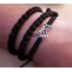 Silver bracelet with initial and engraving of your choice