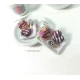 Handmade earrings mini donuts hearts!