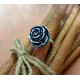 Handmade antique black rose ring