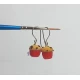 Handmade baby muffin earrings!