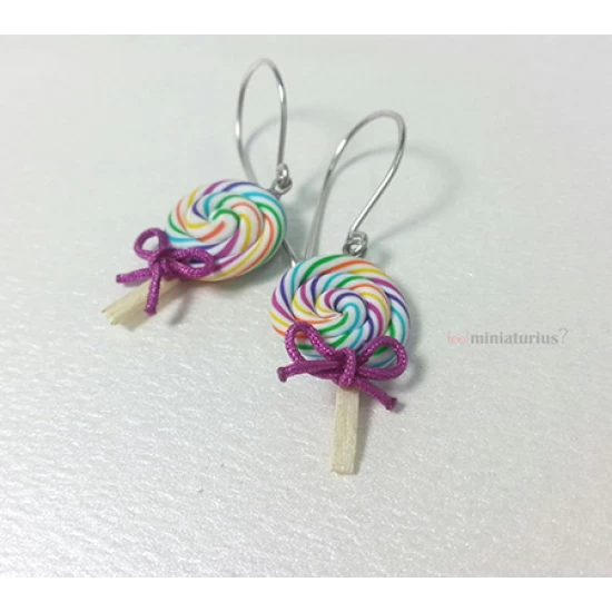 Handmade Lollipop Earrings!