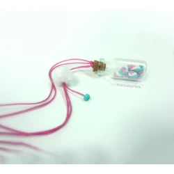 Miniature candy bottle necklace!