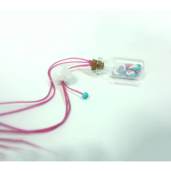 Miniature candy bottle necklace!