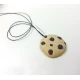 Handmade necklace with dried cookie