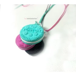 Handmade necklace with stuffed cookie!