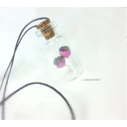 Κολιέ μίνι cakepops σε μπουκαλάκι!