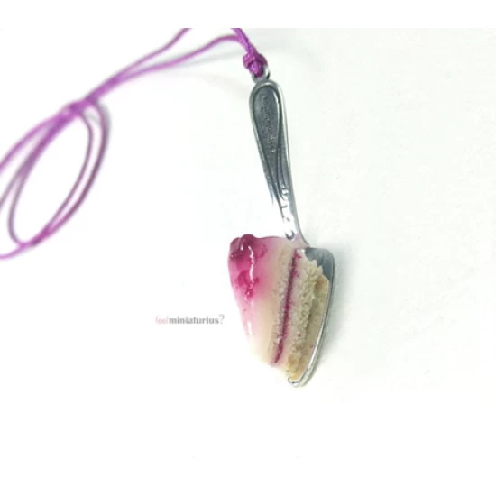 Necklace piece of cake on a serving spatula!