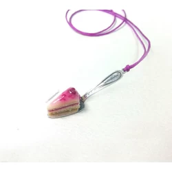 Necklace piece of cake on a serving spatula!