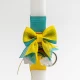 Handmade Easter candle with Rainbow key chain